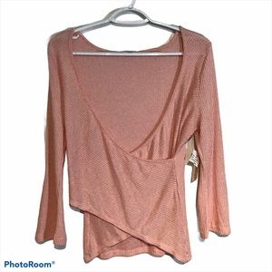 NWT Urbanology Faux Wrap Top XL